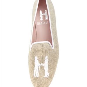 Hadleigh’s Audrey Linen Smoking Loafer